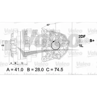 Автозапчасть VALEO 437460