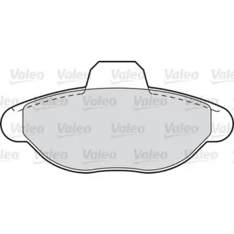 Комплект тормозных колодок, дисковый тормоз VALEO 540498