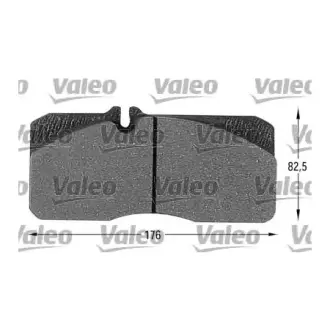 Комплект тормозных колодок, дисковый тормоз VALEO 541673