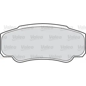 Комплект тормозных колодок, дисковый тормоз VALEO 541738