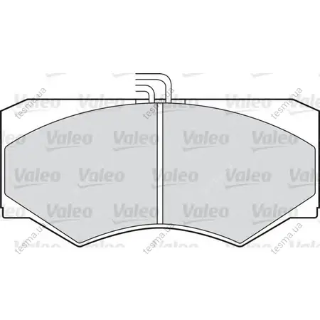 Комплект тормозных колодок, дисковый тормоз VALEO 551021 (фото 1)
