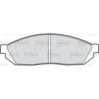 Комплект тормозных колодок, дисковый тормоз VALEO 551522