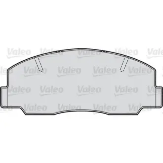 Комплект тормозных колодок, дисковый тормоз VALEO 551688