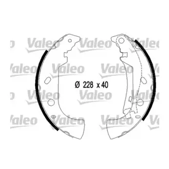 Комплект тормозных колодок VALEO 553867