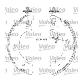 Комплект тормозных колодок VALEO 554584