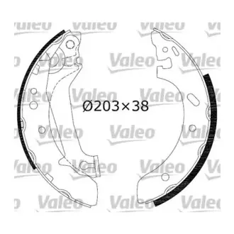 Комплект тормозных колодок VALEO 554737