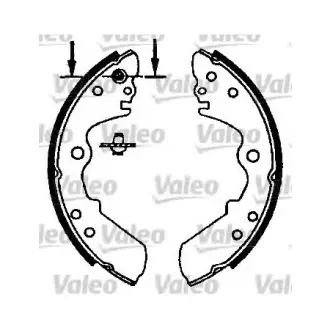 Комплект тормозных колодок VALEO 562598