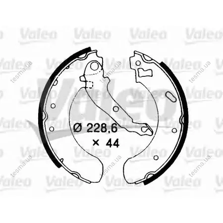Комплект тормозных колодок VALEO 562694 (фото 1)