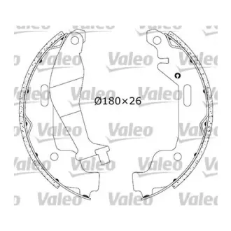 Комплект тормозных колодок VALEO 562783