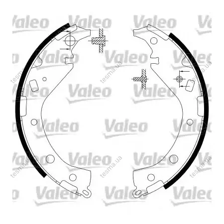 Комплект тормозных колодок VALEO 564005 (фото 1)