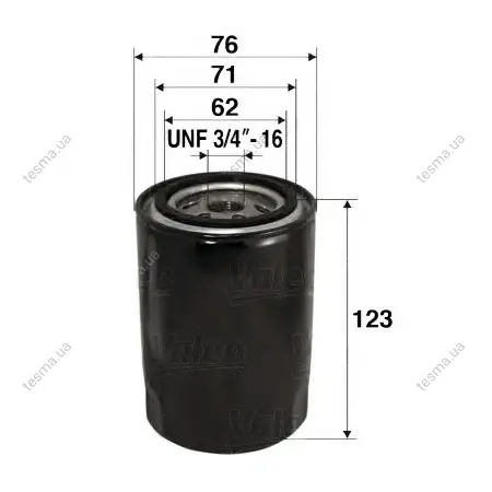 Фільтр масляний VALEO 586038 (фото 1)