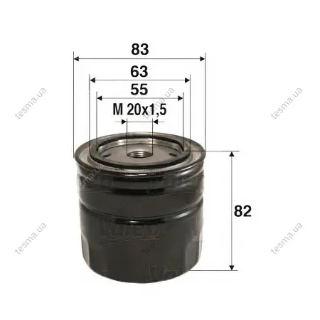 Фільтр масляний VALEO 586060 (фото 1)