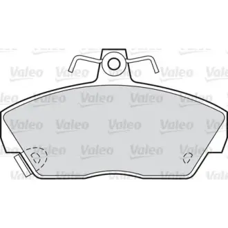 Комплект тормозных колодок, дисковый тормоз VALEO 598019