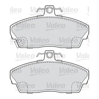 Комплект тормозных колодок, дисковый тормоз VALEO 598022