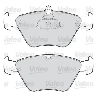 Комплект тормозных колодок, дисковый тормоз VALEO 598050