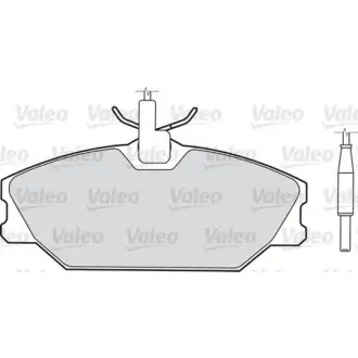 Комплект тормозных колодок, дисковый тормоз VALEO 598061