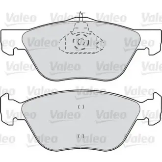 Комплект тормозных колодок, дисковый тормоз VALEO 598065