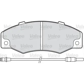 Комплект тормозных колодок, дисковый тормоз VALEO 598082