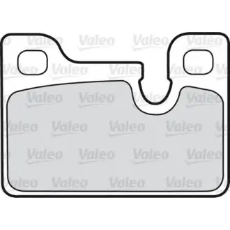 Комплект тормозных колодок, дисковый тормоз VALEO 598096