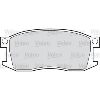 Комплект тормозных колодок, дисковый тормоз VALEO 598208