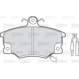 Комплект тормозных колодок, дисковый тормоз VALEO 598219