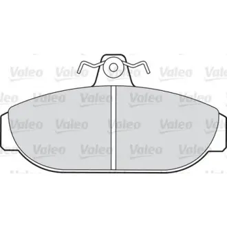 Комплект тормозных колодок, дисковый тормоз VALEO 598221