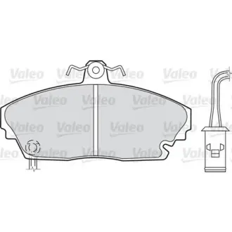 Комплект тормозных колодок, дисковый тормоз VALEO 598227