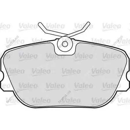 Комплект тормозных колодок, дисковый тормоз VALEO 598241 (фото 1)