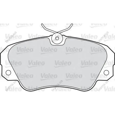 Комплект тормозных колодок, дисковый тормоз VALEO 598256 (фото 1)