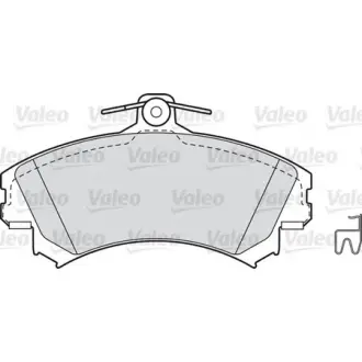 Комплект тормозных колодок, дисковый тормоз VALEO 598318
