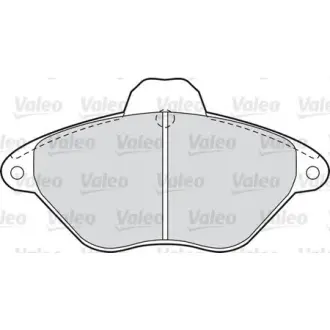 Комплект тормозных колодок, дисковый тормоз VALEO 598383