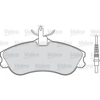 Комплект тормозных колодок, дисковый тормоз VALEO 598398