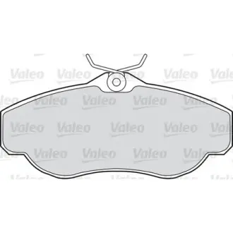Комплект тормозных колодок, дисковый тормоз VALEO 598441