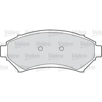 Комплект тормозных колодок, дисковый тормоз VALEO 598458