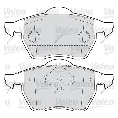 Комплект тормозных колодок, дисковый тормоз VALEO 598481 (фото 1)