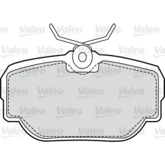 Комплект тормозных колодок, дисковый тормоз VALEO 598499