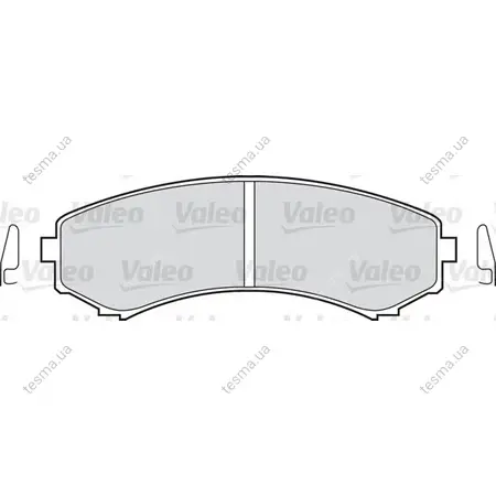 Комплект тормозных колодок, дисковый тормоз VALEO 598518 (фото 1)