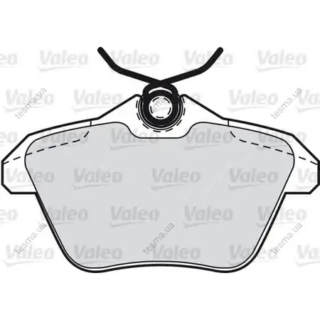Комплект тормозных колодок, дисковый тормоз VALEO 598581 (фото 1)