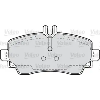 Комплект тормозных колодок, дисковый тормоз VALEO 598582