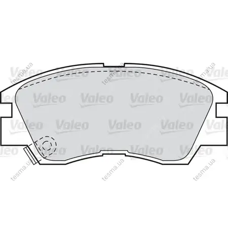 Комплект тормозных колодок, дисковый тормоз VALEO 598597 (фото 1)