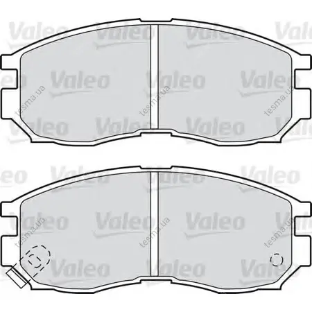 Комплект тормозных колодок, дисковый тормоз VALEO 598625 (фото 1)