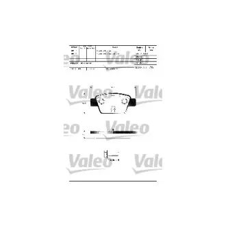 Комплект тормозных колодок, дисковый тормоз VALEO 598633