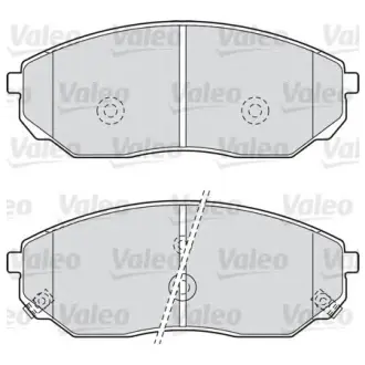 Комплект тормозных колодок, дисковый тормоз VALEO 598654