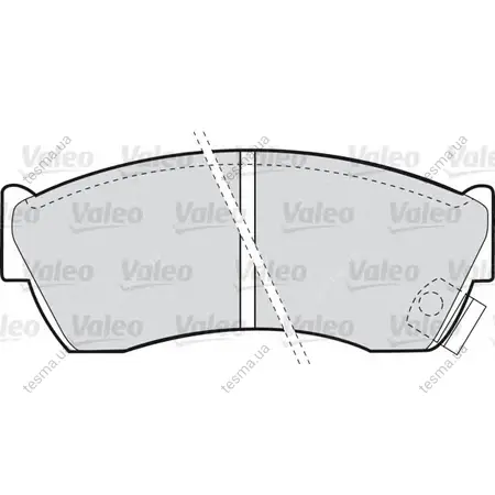 Комплект тормозных колодок, дисковый тормоз VALEO 598666 (фото 1)