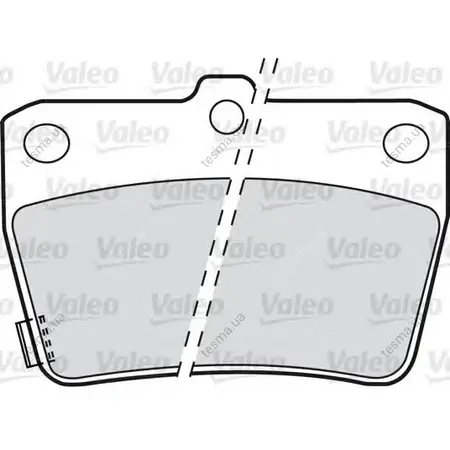 Комплект тормозных колодок, дисковый тормоз VALEO 598673 (фото 1)
