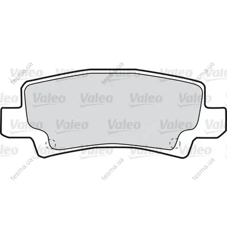 Комплект тормозных колодок, дисковый тормоз VALEO 598680 (фото 1)