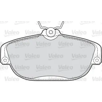 Комплект тормозных колодок, дисковый тормоз VALEO 598695