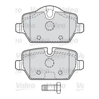 Комплект тормозных колодок, дисковый тормоз VALEO 598701