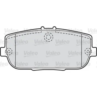 Комплект тормозных колодок, дисковый тормоз VALEO 598746
