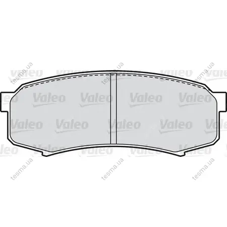 Комплект тормозных колодок, дисковый тормоз VALEO 598777 (фото 1)